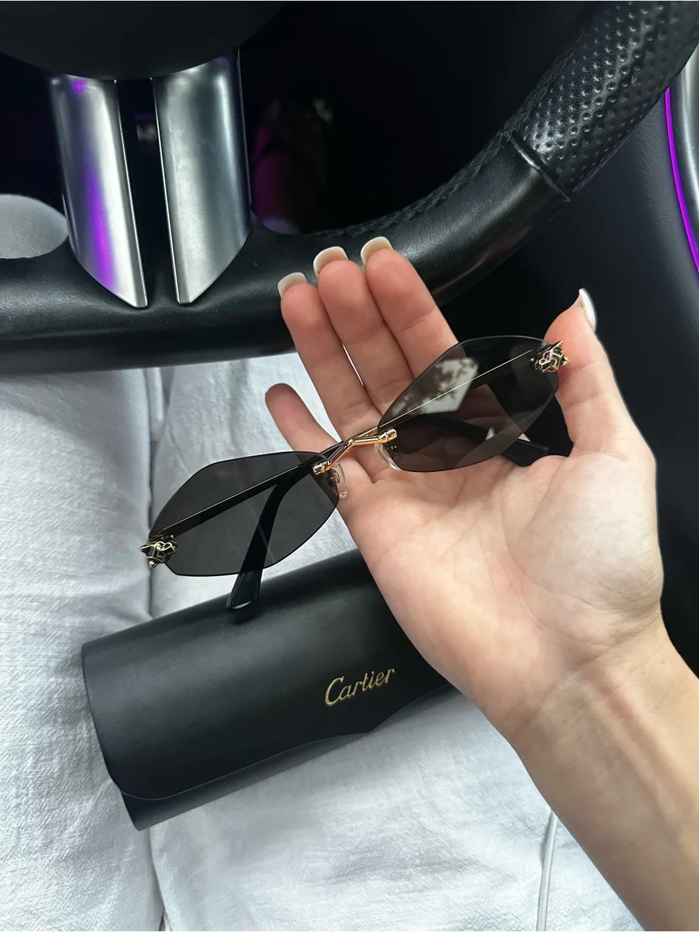 Cartier Black Gold Sungglasses